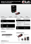 CLUB3D Radeon R7 250 Eyefinity4 lowProfile AMD Radeon R7 250 2GB