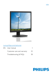 Philips LCD monitor with SmartImage 17S4SB