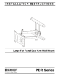 Chief PDR2243B flat panel wall mount