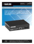 Black Box LPS500A-MM-LC network media converter