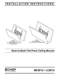 Chief MCB1U flat panel ceiling mount