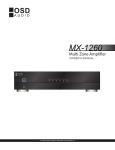 OSD Audio MX1260 audio amplifier