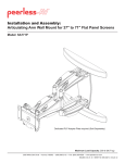 Peerless SA771P flat panel wall mount