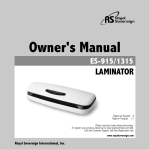 Royal Sovereign ES-915 laminator