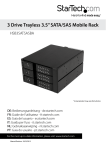 StarTech.com 3 Bay Aluminum Trayless Hot Swap Mobile Rack Backplane for 3.5in SAS II/SATA III - 6 Gbps HDD