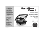 Hamilton Beach 25460Z sandwich maker