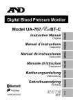 A&D UA-767PBT-C blood pressure unit