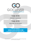 GOCLEVER TAB R70 4GB Black, White tablet