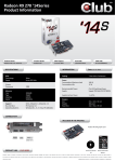 CLUB3D Radeon R9 270 '14 Series AMD Radeon R9 270 2GB