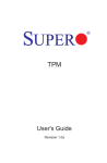 Supermicro TPM MODULE TCG 1.2