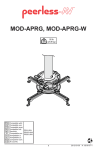 Peerless MOD-APRG-W project mount