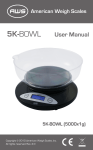 American Weigh Scales 5KBOWL