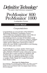 Definitive Technology ProMonitor 800