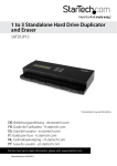 StarTech.com Standalone 1:3 SATA 2.5 / 3.5” Hard Drive Duplicator and Eraser w/ Daisy Chaining