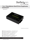 StarTech.com Standalone 2.5 / 3.5” SATA Hard Drive Duplicator and Eraser w/ High Duplication Speed up to 14GBpm