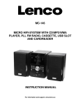 Lenco MC-146 home audio set