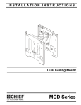 Chief MCD6364 flat panel ceiling mount