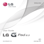 LG G Pad 8.3 V500 16GB White