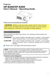 Hitachi CP-X250 data projector