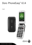 Doro PhoneEasy 614 115g Black, White