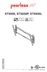 Peerless STX650P flat panel wall mount