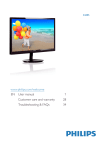 Philips LCD monitor with SmartImage lite 244E5QHSD
