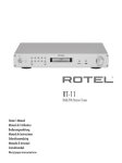 Rotel RT-11 audio tuner