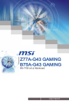 MSI B75A-G43 GAMING motherboard