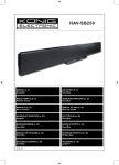 König HAV-SB250 soundbar speaker