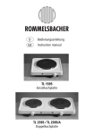 Rommelsbacher TL 2595 hob