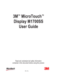 3M MicroTouch Display M1700SS (17")