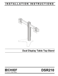 Chief DSR210B flat panel desk mount