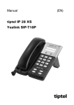 Tiptel Yealink SIP-T18P Wired handset Grey