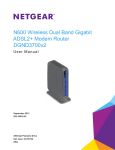 Netgear DGND3700B ADSL2+ Wi-Fi Ethernet LAN Dual-band router