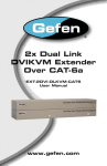 Gefen EXT-2DVI-DLKVM-CAT6 console extender