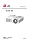 LG BE320 data projector