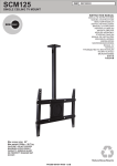 OmniMount SCM125 flat panel ceiling mount