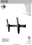 OmniMount OS120T flat panel wall mount