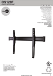 OmniMount OS120F flat panel wall mount