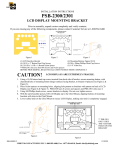 Chief PSB2301 flat panel wall mount