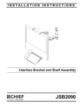 Chief JSB2090B mounting kit