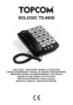 Topcom Big button telephone - Sologic T101