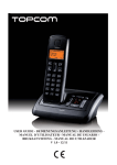 Topcom Cordless DECT-telephone - Butler E751 twin