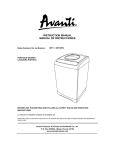 Avanti W711 washing machine