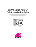 Lava SSerial-PCIe/LP