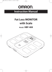 Omron Healthcare HBF-400 personal scale