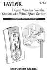Taylor 2752 weather station