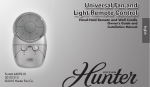 Hunter 27209 remote control
