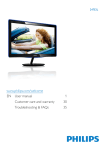 Philips LCD monitor, LED backlight 247E3LSU2