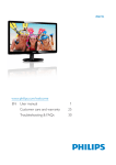 Philips LCD monitor with LED backlight 206V4LSB2
